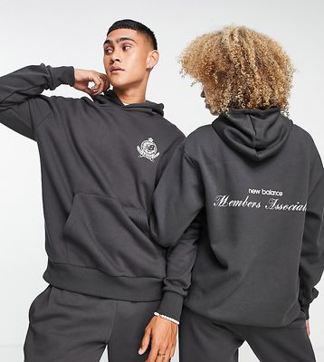 New Balance Members Club unisex hoodie in black
