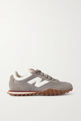New Balance - Rc 30 Canvas, Brushed-suede And Leather Sneakers - Gray