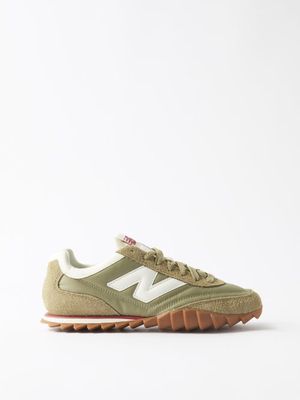 New Balance - Rc30 Suede And Nylon Trainers - Womens - Green White