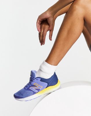 New Balance Running 520 sneakers in purple and yellow
