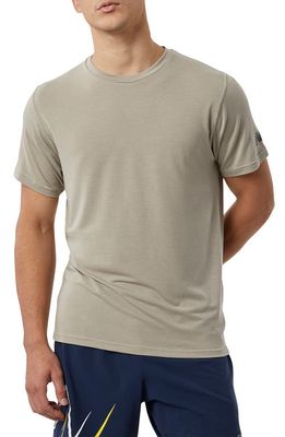 New Balance RW Short Sleeve Tech T-Shirt in Aluminum