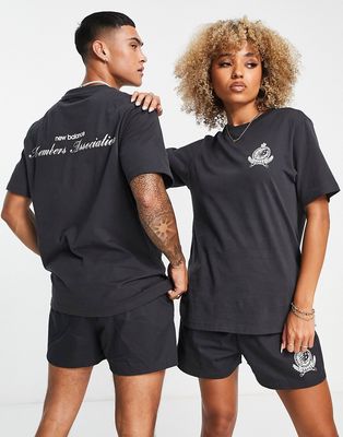 New Balance Unisex Members Club t-shirt in black