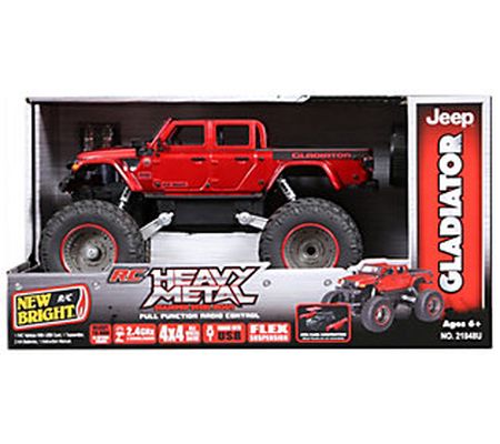 New Bright 1:18 Remote Control 4x4 Heavy Metal eep Gladiator