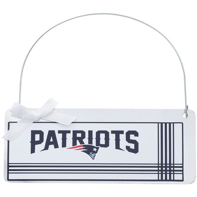 New England Patriots #1 Fan Galvanized Sign Ornament