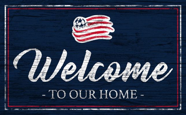 New England Revolution 11'' x 19'' Welcome Sign