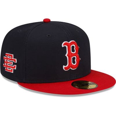 New Era x Eric Emanuel Men's New Era Navy/Red Boston Red Sox Eric Emanuel 59FIFTY Fitted Hat
