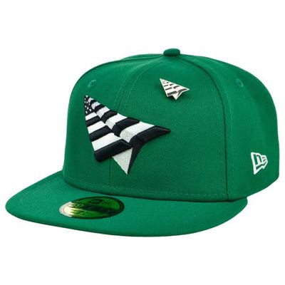 New Era x Paper Planes Men's New Era Kelly Green Paper Planes 59FIFTY Logo Fitted Hat