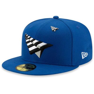New Era x Paper Planes Men's Royal New Era Paper Planes Logo 59FIFTY Fitted Hat in Blue