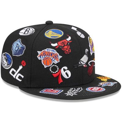 New Era x Staple Men's New Era Black NBA x Staple 59FIFTY Fitted Hat
