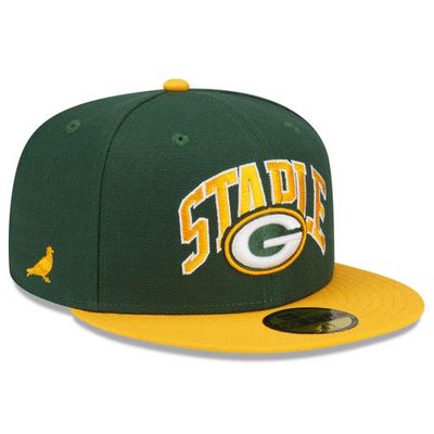 New Era x Staple Men's New Era Green/Gold Green Bay Packers NFL x Staple Collection 59FIFTY Fitted Hat