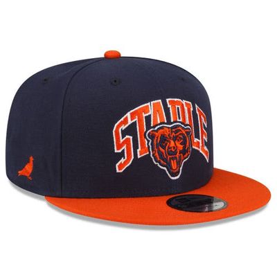 New Era x Staple Men's New Era Navy/Orange Chicago Bears NFL x Staple Collection 9FIFTY Snapback Adjustable Hat