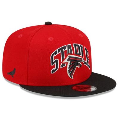 New Era x Staple Men's New Era Red/Black Atlanta Falcons NFL x Staple Collection 9FIFTY Snapback Adjustable Hat