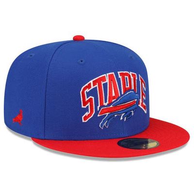 New Era x Staple Men's New Era Royal/Red Buffalo Bills NFL x Staple Collection 59FIFTY Fitted Hat