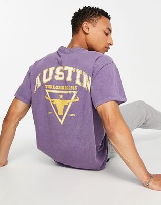 New Look Austin T-shirt in purple