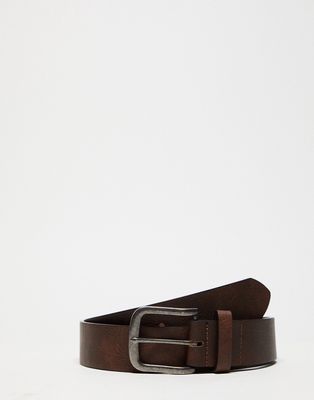 New Look casual belt in tan-Brown