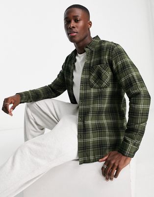 New Look check shirt in green