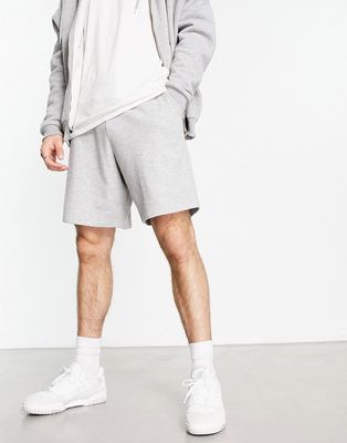 New Look jersey shorts in grey-Gray