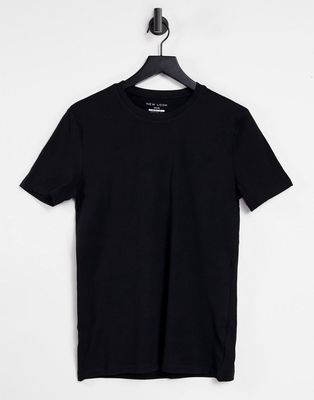 New Look muscle fit t-shirt in black