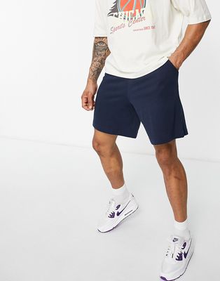 New Look oversized jersey short in navy