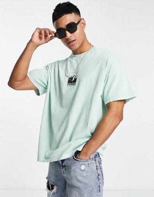 New Look pursue printed t-shirt in light green