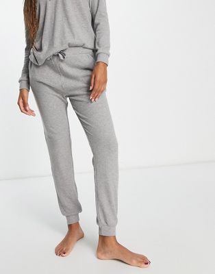 New Look ribbed sweatpants in gray