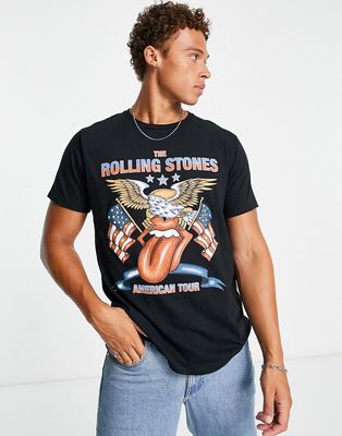 New Look Rolling Stones American Tour T-shirt in black