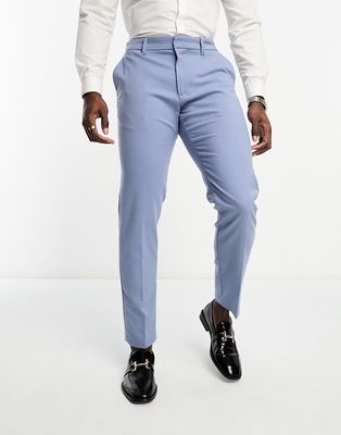 New Look slim suit pants in light blue