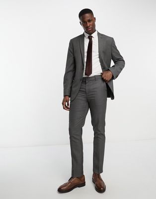 New Look slim suit pants in navy texture - suit 17