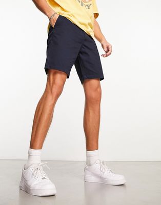 New Look straight chino shorts in navy