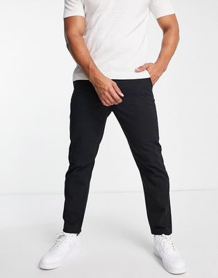 New Look tapered chino in black