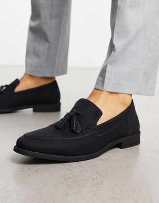 New Look tassle loafers in black
