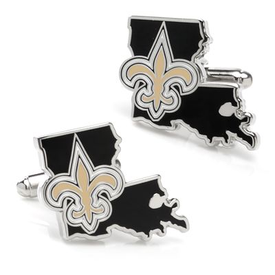 New Orleans Saints Team State Shaped Cufflinks