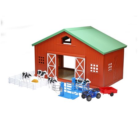 New Ray Country Life Extra Large Toy Barn Set