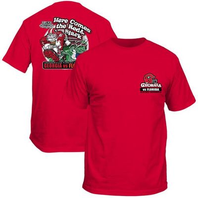NEW WORLD GRAPHICS Men's Red Georgia Bulldogs FL/GA Rivalry Game T-Shirt