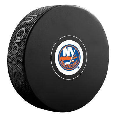 New York Islanders Unsigned InGlasCo Autograph Model Hockey Puck