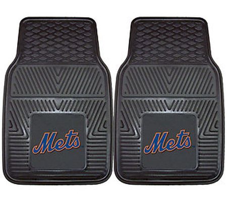 New York Mets Heavy Duty Car Mat - Set of 2