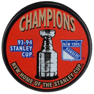 New York Rangers Unsigned 1994 Stanley Cup Champions Logo Hockey Puck