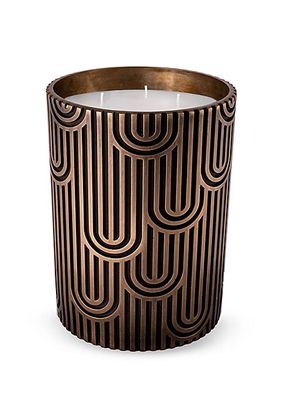 New York Solid Bronze 2-Wick Scented Candle