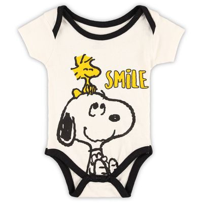 Newborn Snoopy White Peanuts Smile Bodysuit