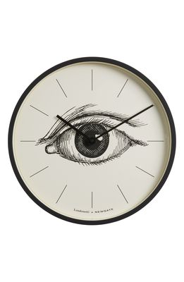 Newgate Number Three x Londonetti Eye Wall Clock in White
