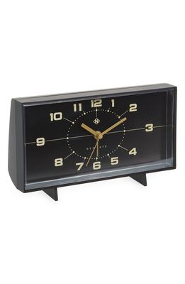 Newgate Wideboy Analog Alarm Clock in Black
