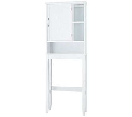 Newport Contemporary Wooden Over-the-Toilet Cab inet, White