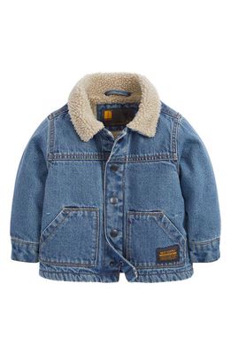 NEXT Kids' Borg Fleece Lined Denim Jacket