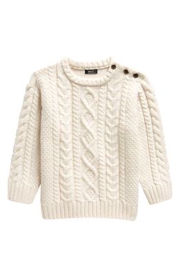 NEXT Kids' Cable Sweater in Ecru