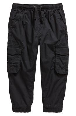 NEXT Kids' Cotton Cargo Pants in Black