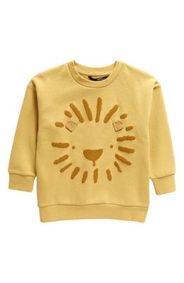 NEXT Kids' Lion Cotton Sweatshirt in Yellow