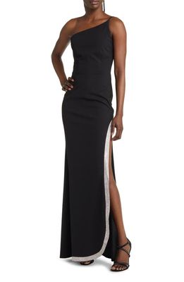 NEXT UP Sequin One-Shoulder Dress in Black