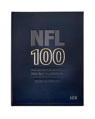 "NFL 100: The Greatest Moments of the NFL's Century" Leather Book, Personalized