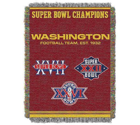 NFL Commemorative Series Woven Tapestry Throw B lanket