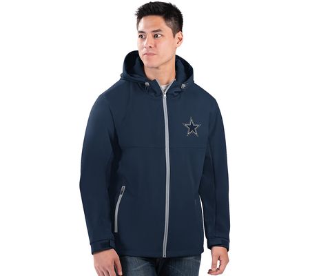 NFL Dallas Men's Microfleece Soft Shell Hooded Jacket